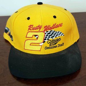Vintage Rusty Wallace Miller Draft Nascar Hat